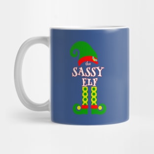 The Sassy Elf Family Matching Christmas 2020 Gift  Mug